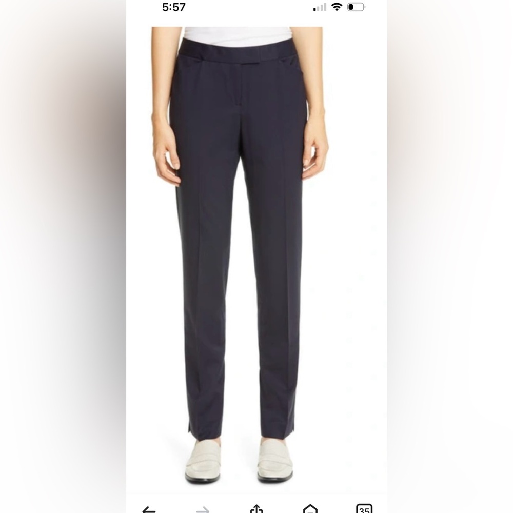 LAFAYETTE 148 IRVING  DRESSY TROUSERS Black   Size 10